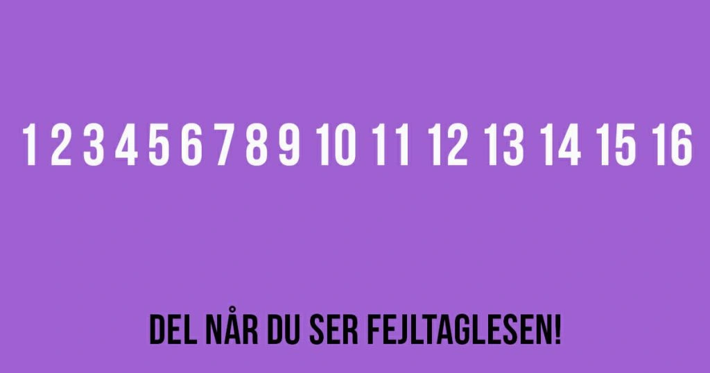 De færreste kan se fejlen på dette billede: Kan du spotte den?