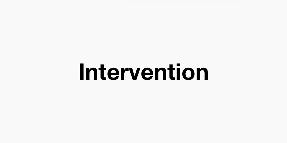 Intervention