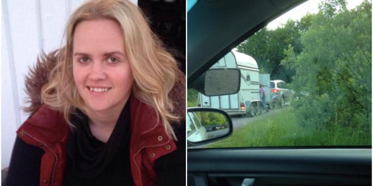 Jenny ringede til politiet, da hun så hvad der gemte sig i hestetraileren