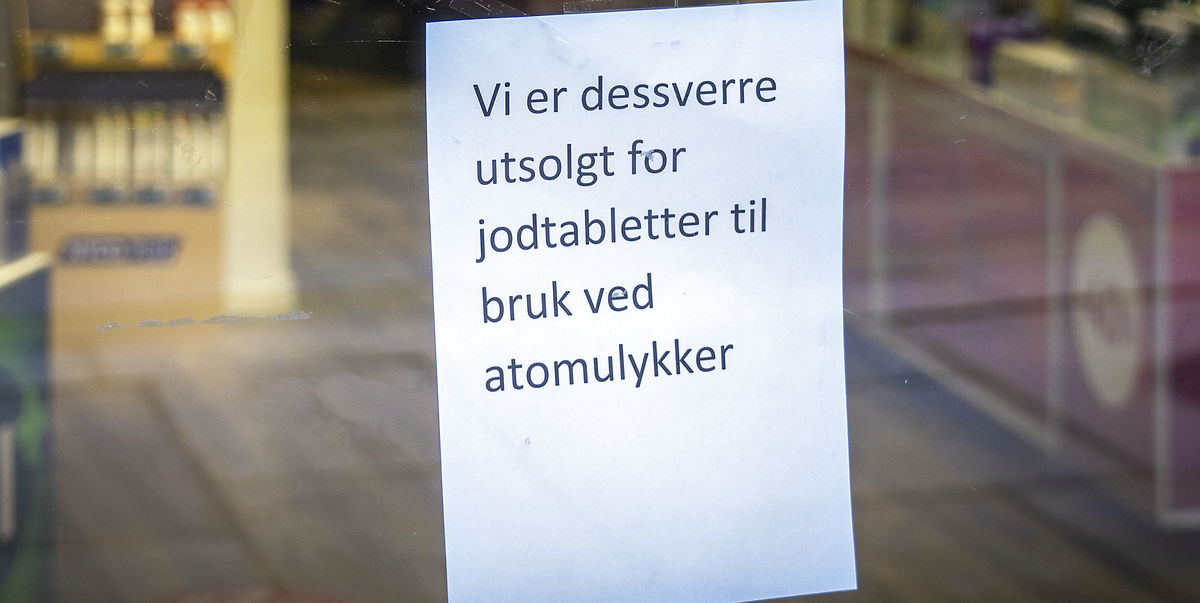 Danmark køber 2 millioner jodtabeletter i tilfælde ‘atomudbrud’ i Danmark