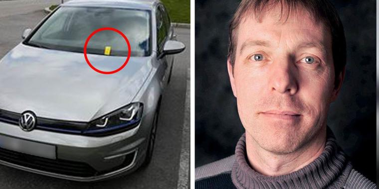 John blev vred, da han så den gule seddel på forruden – men så vendte alt