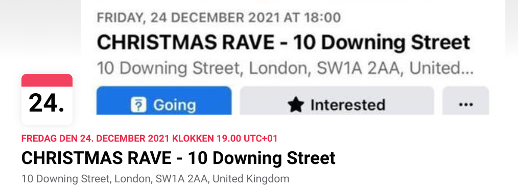 Næsten 500.000 deltager til ‘Julerave’ på Downing Street 10