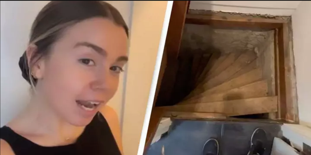 Julia har boet i sit hus i 3 år: En dag gør hun chokerende fund under sin trappe