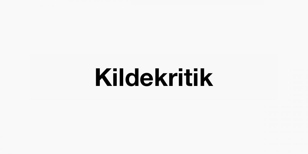 Kildekritik
