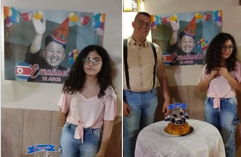 Lillesøster ønskede poptema til sin fødselsdag: Broren gav hende Kim Jung-un