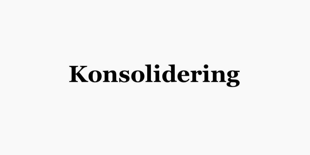 Konsolidering
