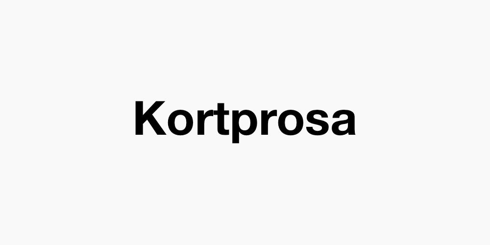 Kortprosa
