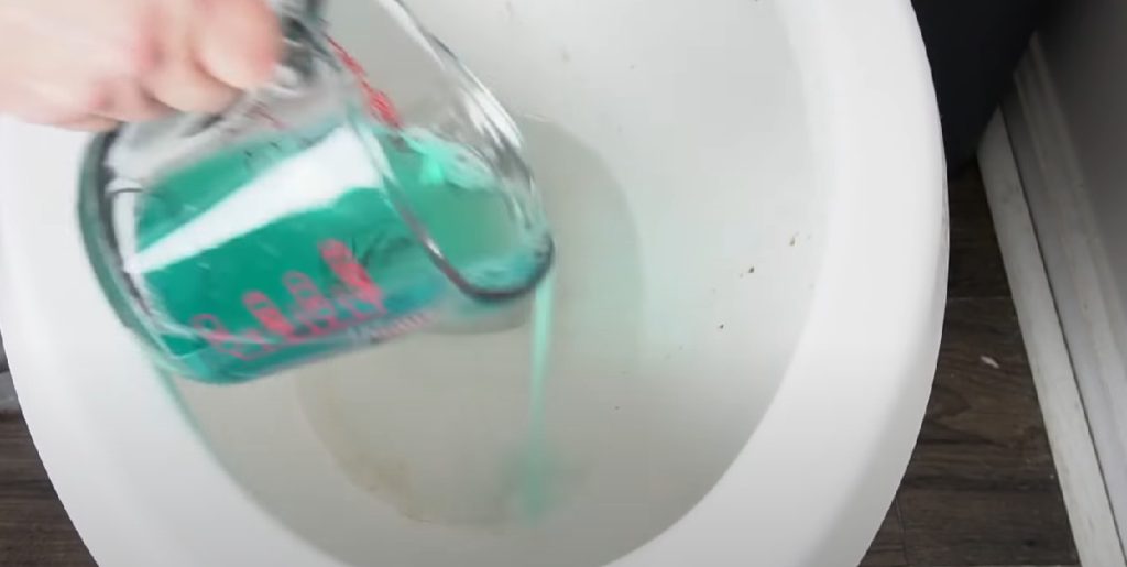 Hun putter mundskyl i toilettet: Læg så mærke til magien der sker