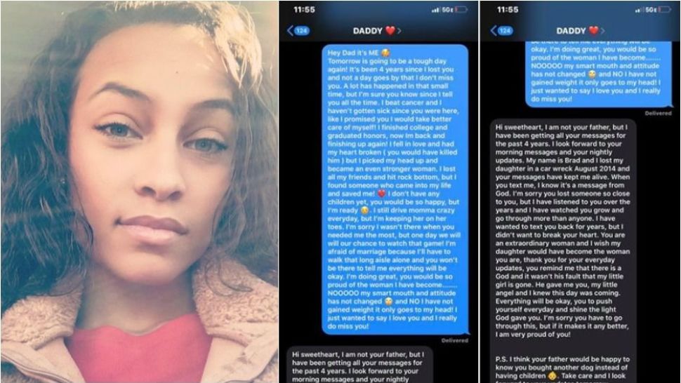 Hun skrev til hendes afdøde far hver dag i fire år – en dag fik hun pludselig et rørende svar