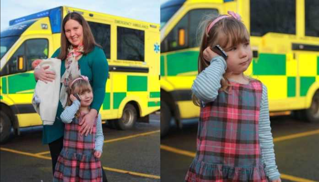 3-årig redder sin gravide mor da ulykken sker