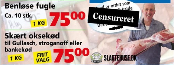 “Hvad er ordet, som man aldrig kalder en sort mand” – Slagter vækker harme med racistisk annonce