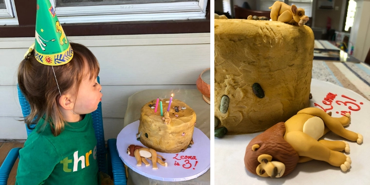 Derfor forlangte 3-årige Leona trist ‘Løvernes Konge’-kage til sin fødselsdag