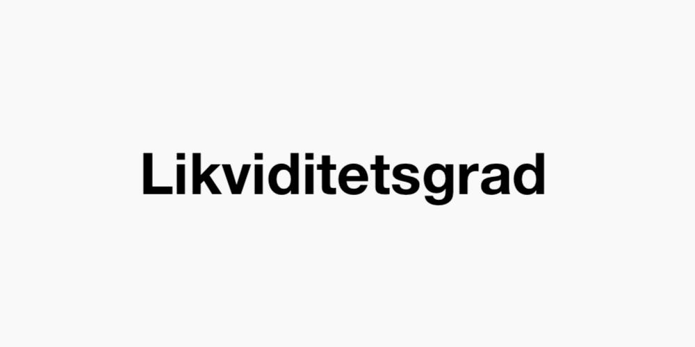 Likviditetsgrad