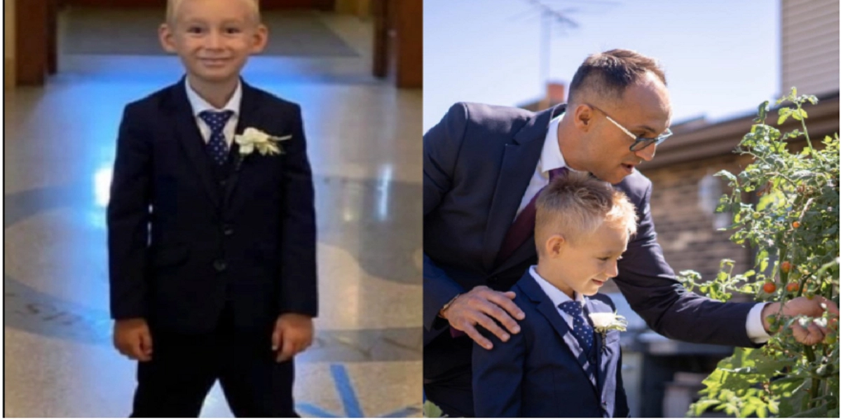 5-årige Luca leger ved brylluppet: Få sekunder senere sker enhver forældres værste mareridt