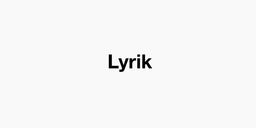 Lyrik