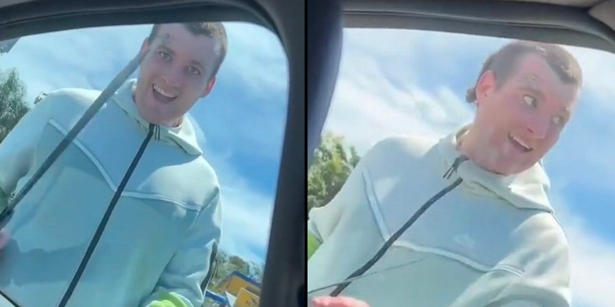 Kvinde var fanget i trafikprop: Pludselig bankede mand med machete på vinduet