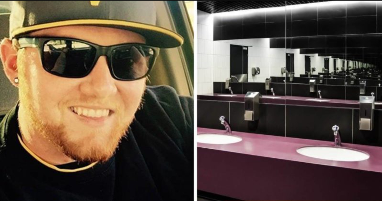 Marcus hører nogle unge mennesker grine på toilettet, da han indser hvorfor, bliver han rasende