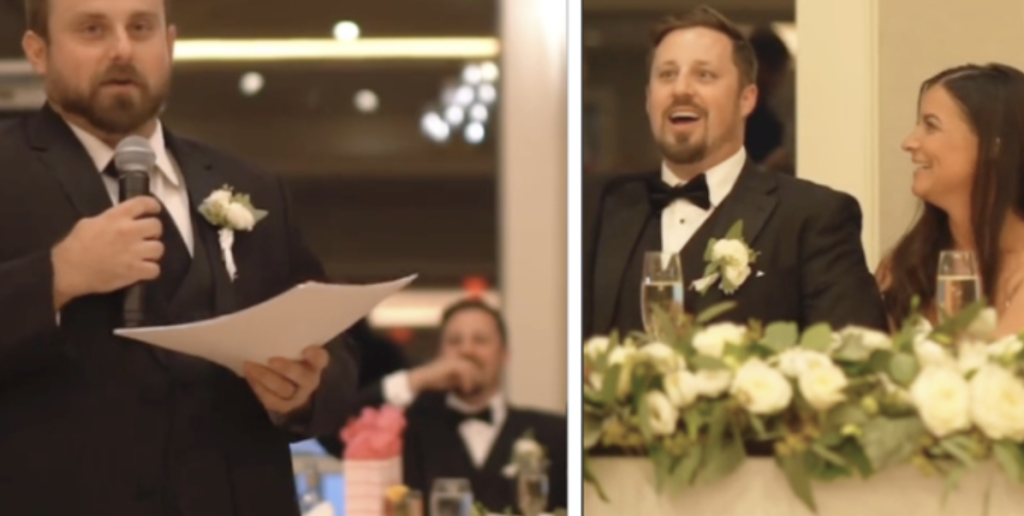 Marks bryllup går som en drøm: Men når hans bror rejser sig og holder tale, bliver alle målløse