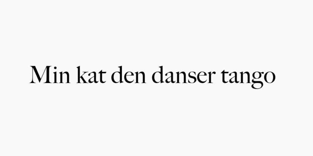 Min kat den danser tango