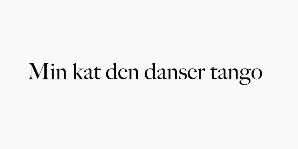 Min kat den danser tango