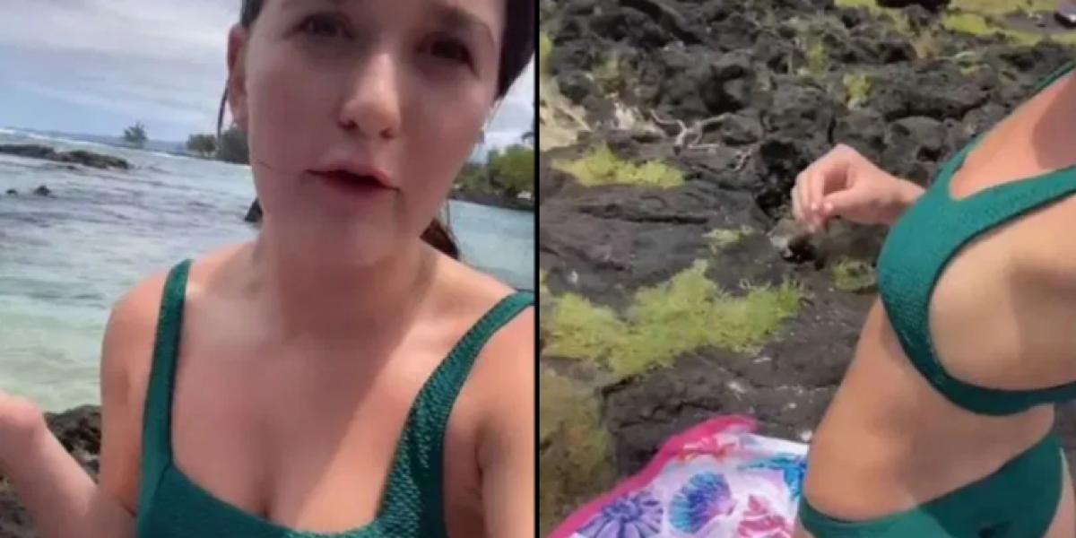 ‘Rasende mor’ beder kvinde om at forlade strand på grund af ‘upassende’ bikini