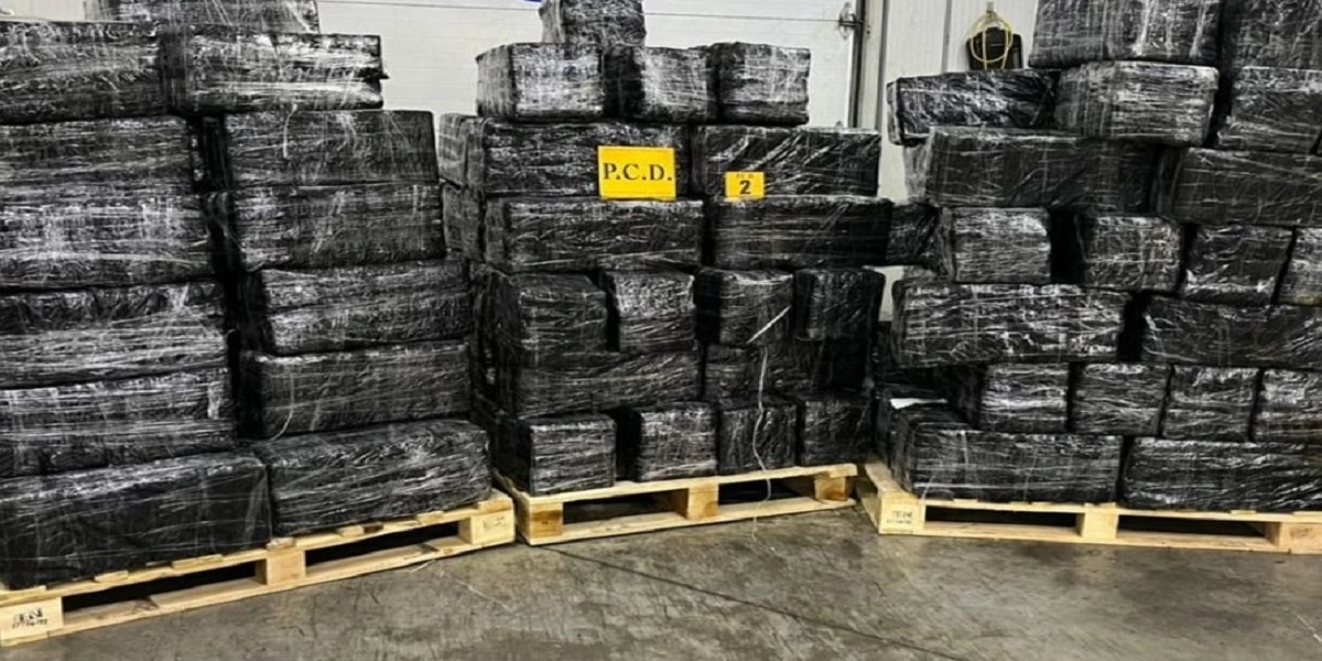 Frugtcontainer beslaglagt: Indeholdt flere ton narkotika