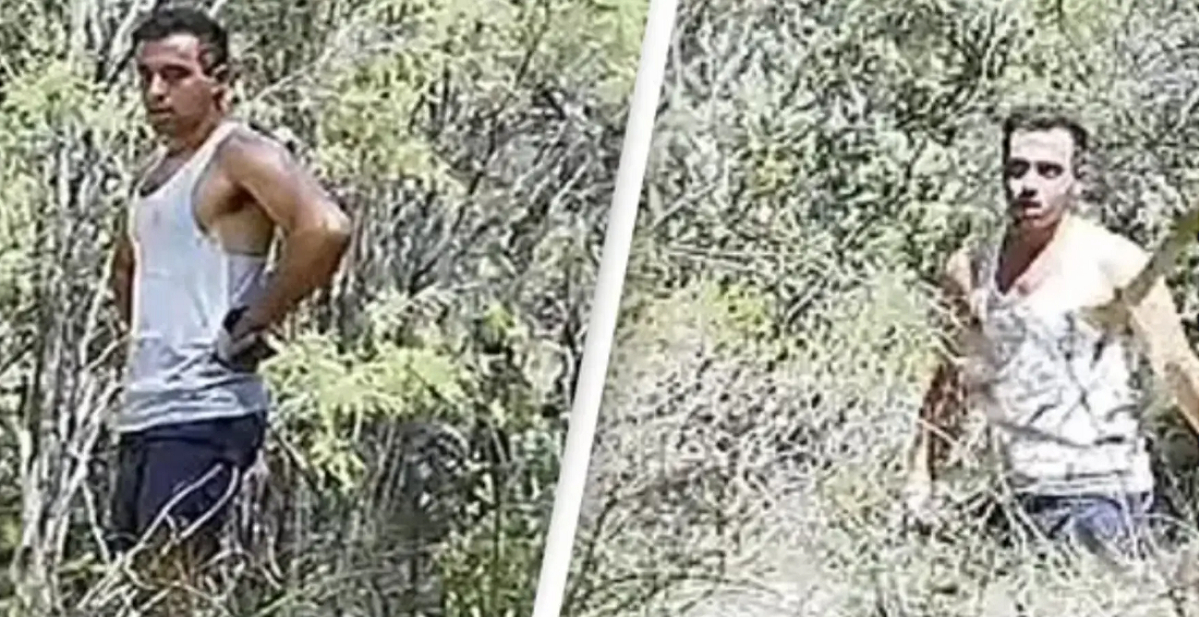 Skuffelsens ansigt: Mand ser opgivende ud da det går op for ham, at politiet kom først