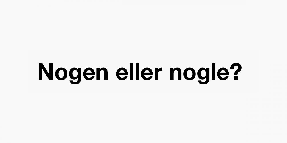 Nogen eller nogle