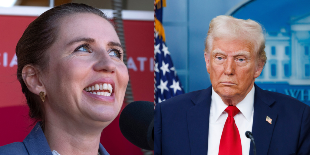 Video af Mette Frederiksen florerer i USA: Gør hånligt grin af Donald Trump