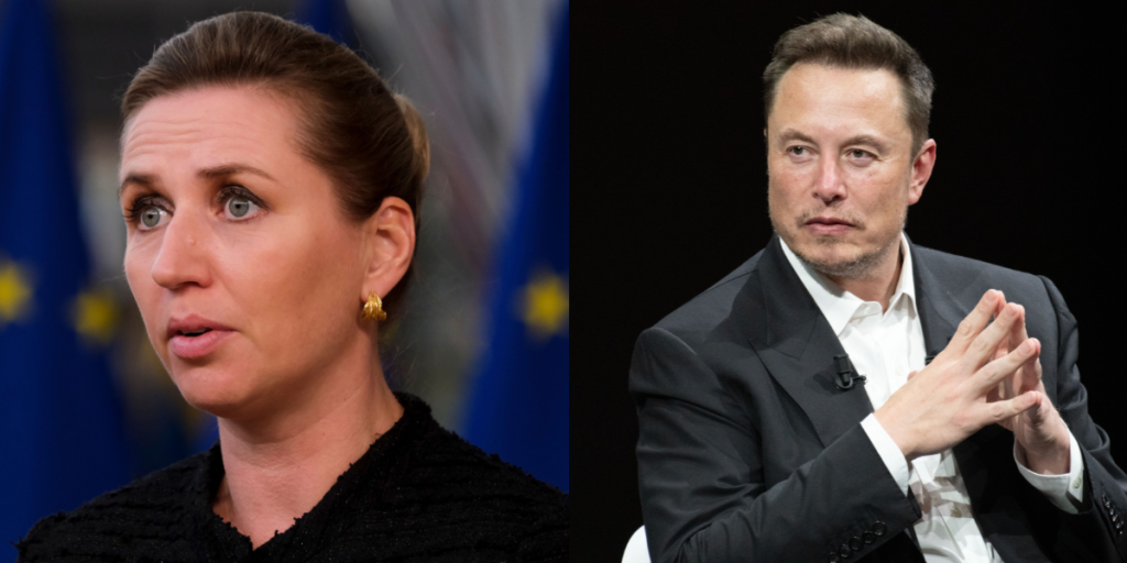 Elon Musk i hårdt modangreb: Deler video af Mette Frederiksen