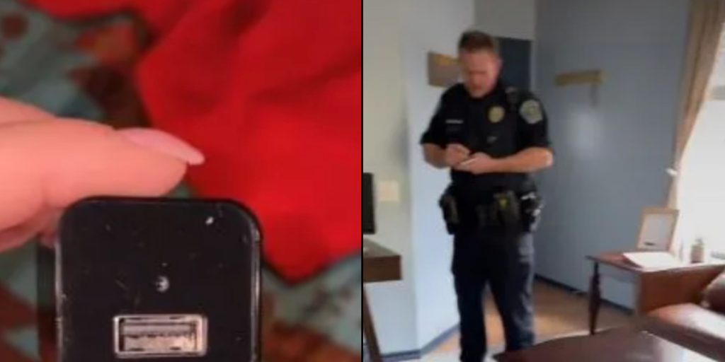Hun troede, hun fandt en oplader i sin Airbnb – da hun opdagede sandheden, ringede hun efter politiet