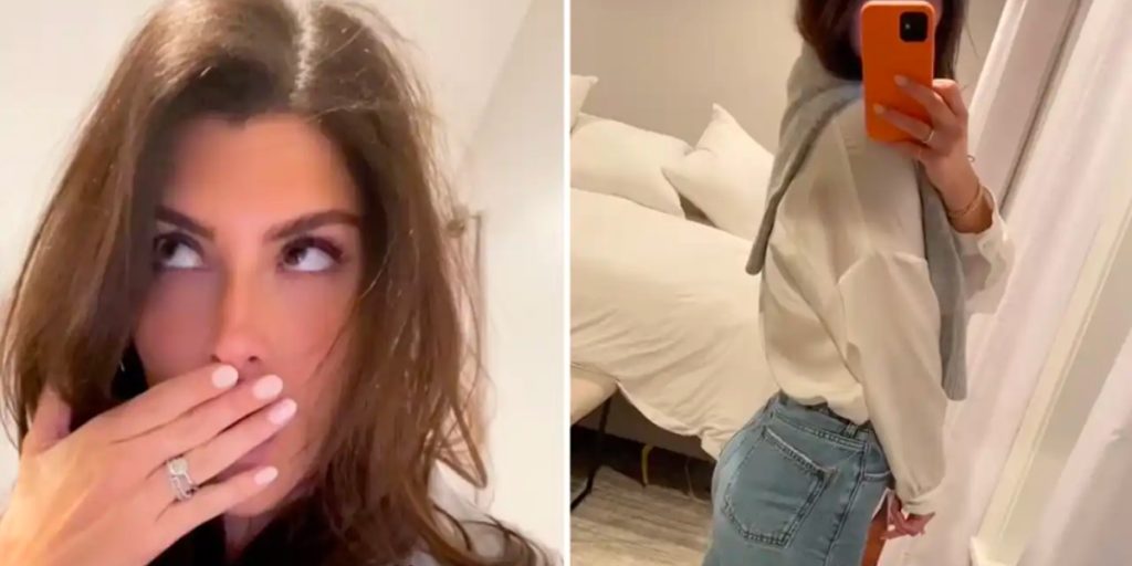 Natalie troede, at hun havde fundet perfekt outfit: Da hun så sig selv fra siden, opdagede hun sin store fejl