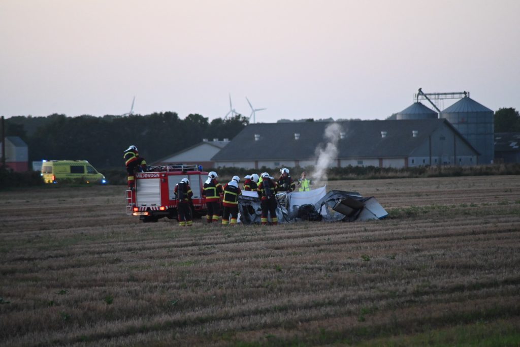Fly styrtet ned i Danmark