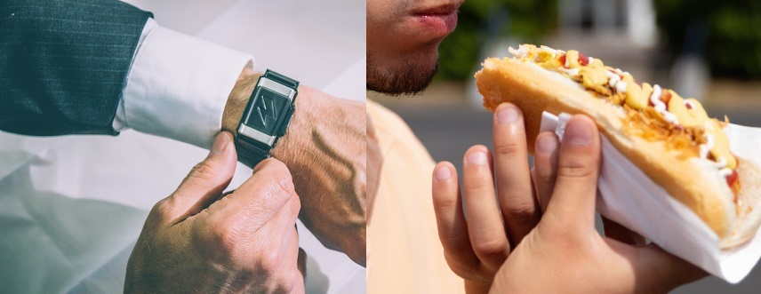 Dette armbånd giver dig stød, når du spiser for meget fastfood