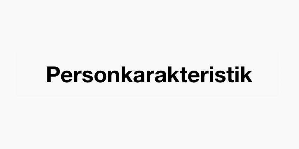 Personkarakteristik