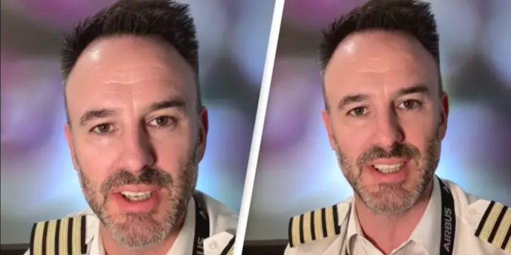 Piloten Simon forklarer hvad der sker, hvis flyets landingsstel ikke virker