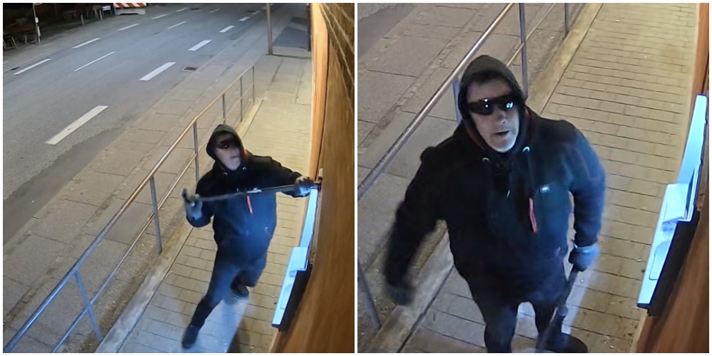 Ups! Tyv fejler totalt i pinlig bummert – nu er han fanget på video