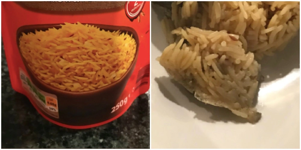 Føj! Kvinde kastede op, da hun gjorde skræmmende opdagelse i en pose ris fra Lidl