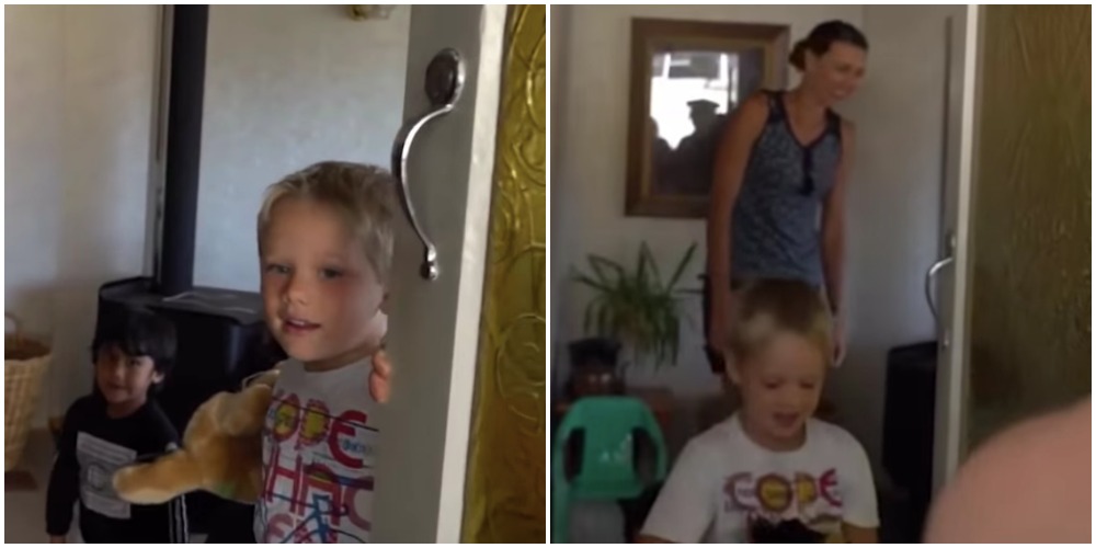 Sarah fejrer sin søns 5-års fødselsdag, da det ringer på døren: Får et chok, da hun ser, hvem han har inviteret