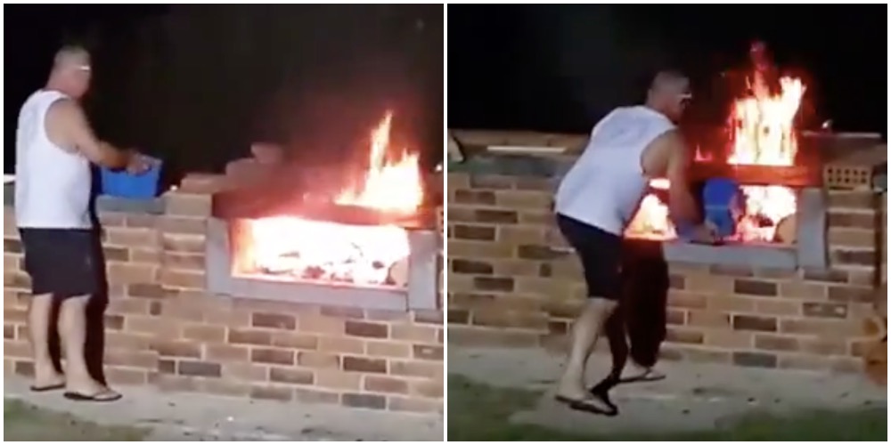 Mand vil fyre godt op under flammerne i grillen: Så går det grueligt galt