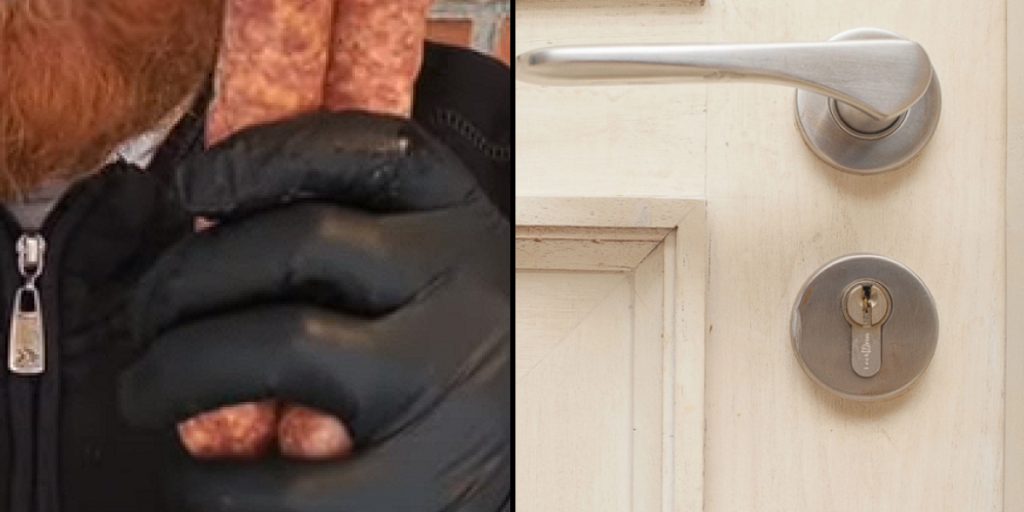 61-årig mand anholdt: Kastede en pølse i hovedet på sin kone lørdag eftermiddag