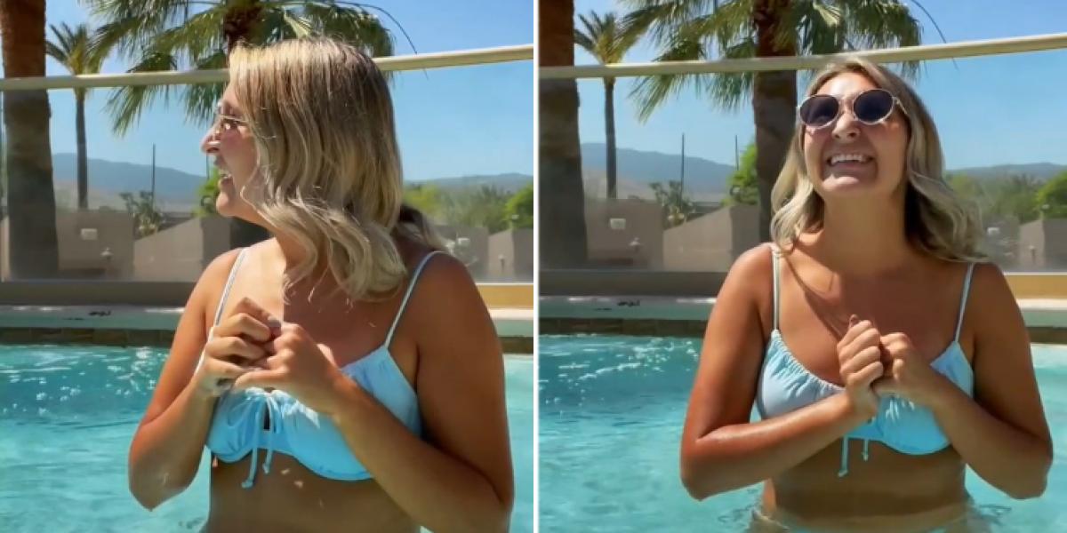 25-årig ville tage selfie i poolen: Så hørte hun kommentarerne fra to fremmede mænd
