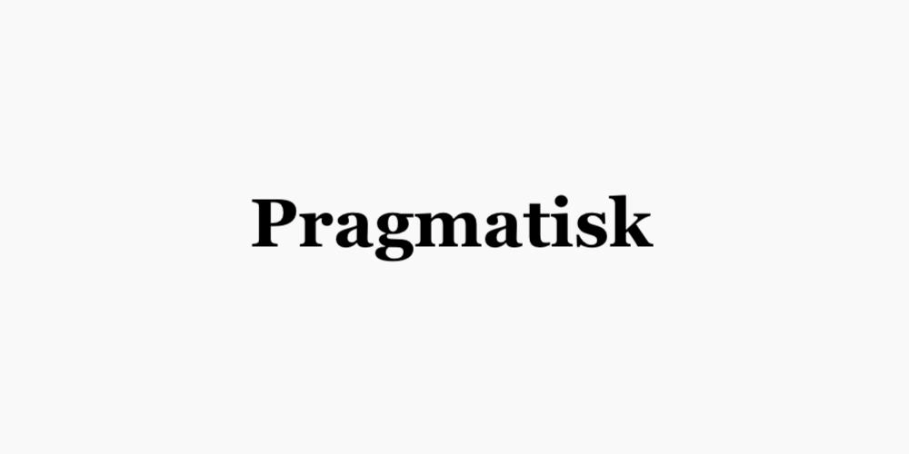 Pragmatisk