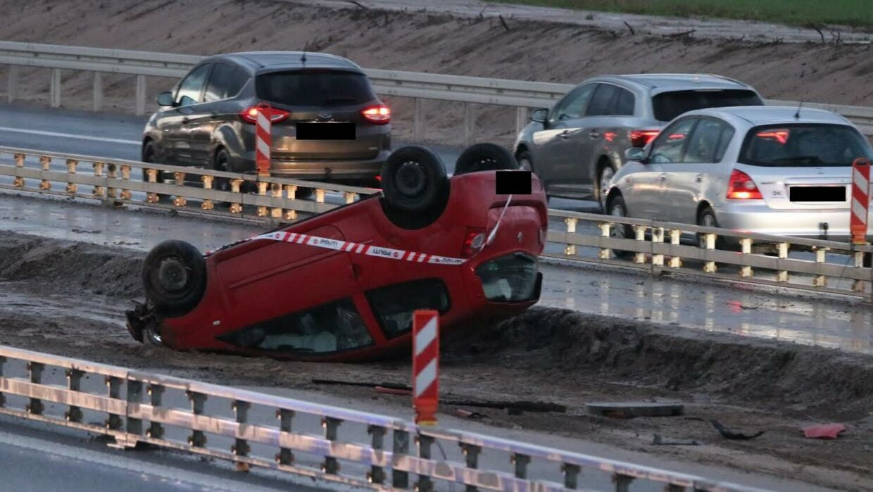 Kæmpe kø på motorvejen efter ulykke