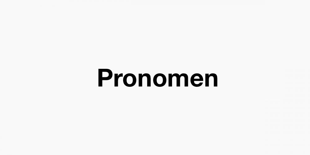 Pronomen