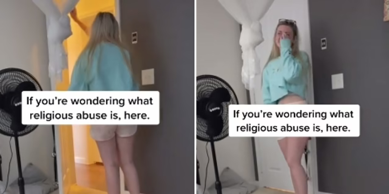 Lesbisk teenager chokerer med video: Homofobisk kristen bedstemor udfører dæmonuddrivelse