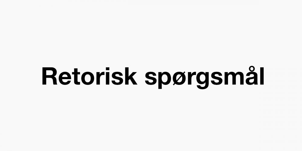 Retorisk spørgsmål
