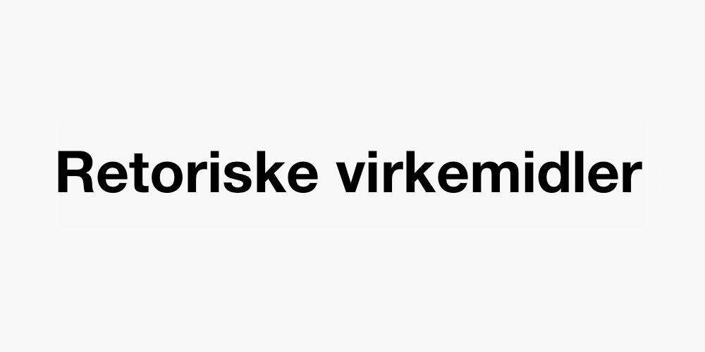 Retoriske virkemidler