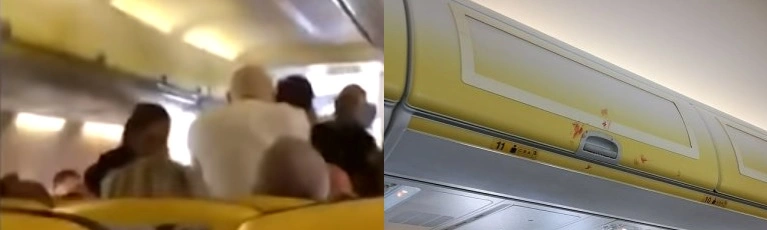 Video: Slåskamp udbryder på Ryanair-fly
