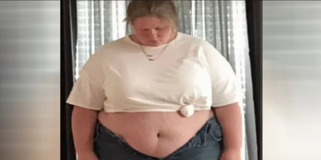 Samantha vejede 175 kilo og kunne ikke kende sig selv: Nu har hun tabt over halvdelen og er uigenkendelig